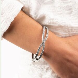 Paparazzi Silver Twisted Bracelet